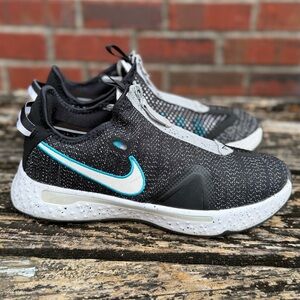 Nike PG 4 Paul George Black Wolf Grey Teal Blue Men Size 8 Basketball Shoes C8